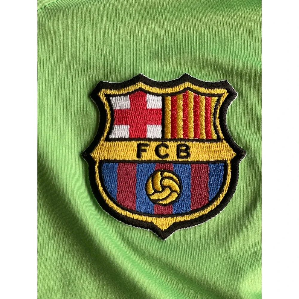 Nike FC Barcelona 2021 2022 Ter Stegen #1 Goalkeeper Jersey Shorts Set Youth 12A